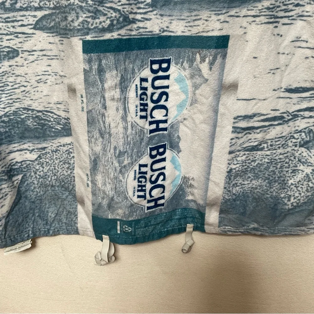 Comfortowel Busch Light Beer Can Beach Towel Attached Pillow Pool Summer